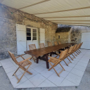 Sheltered terrace near kitchen